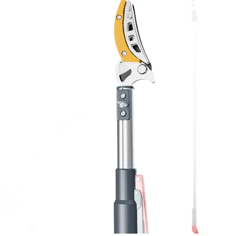 2-in-1 Extendable Tree Pruner & Pole Saw – Long Reach Cut and Hold Fruit Picker, Lightweight Telescopic Lopper Shears for Orchard, Garden & Yard Work